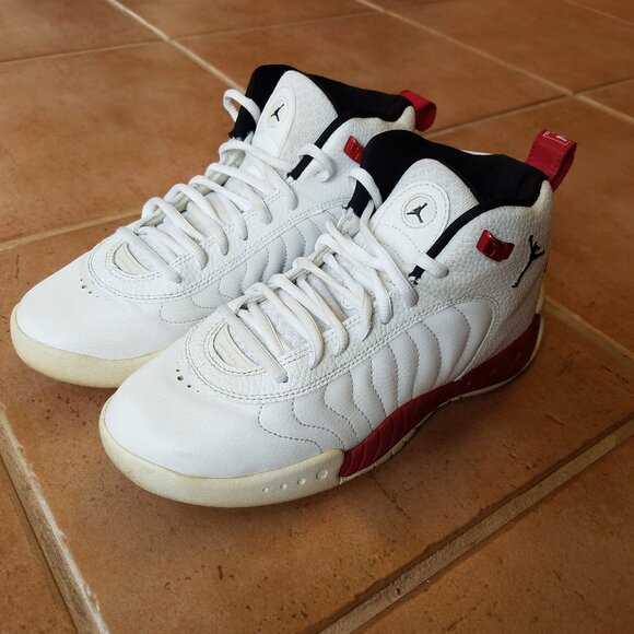 Size 6.5Y Nike Jordan Jumpman Pro GS White Sneakers - Picture 4 of 10